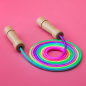 Preview: egenbogen Springseil Kinder Hüpfseil Set mit Holzgriffen